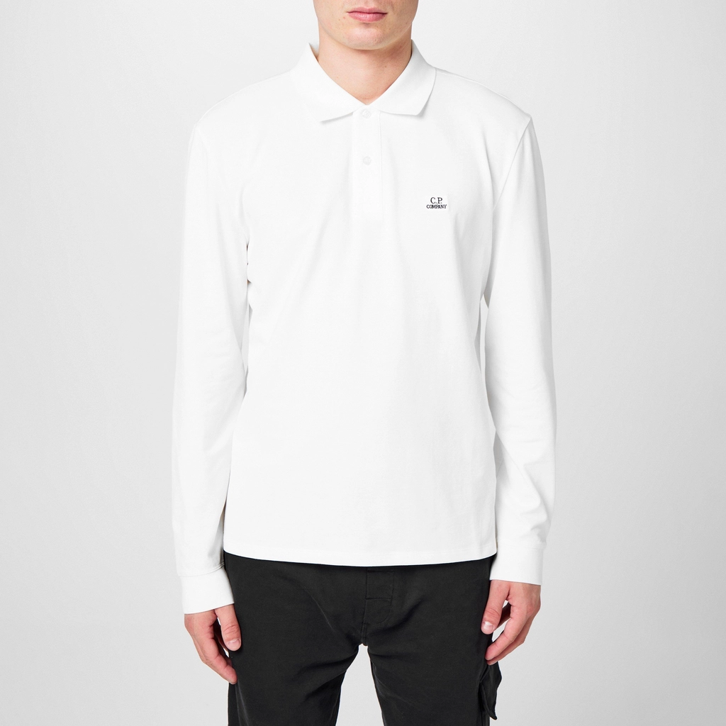 CP Company Polo Shirt - Gauze White 103